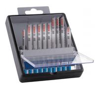 Coffret de 10 lames scie sauteuse PRO métal, inox, aluminium - emmanchement T BOSCH