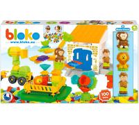 Coffret De 100 Bioko Avec 3 Figurines Jungle 3DJeu De Construction Pour Enfants Et 1Er AgeDéveloppe L¿ImaginationConçu En Normandie Fabriqué En EuropeIdée Cadeau Enfant Dès 12 Mois