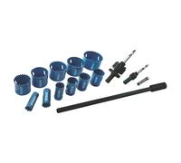 Coffret de 11 scies cloches multi-matériaux Erbauer