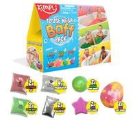 Zimpli Kids Lot de 12 bombes de bain, 2 boules de gelli, 2 boules de slime et 2 déflecteurs craquelés, cadeau d'anniversaire pour garçons et filles, jouet aquatique