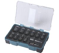 Coffret de 12 douilles clé et adaptateur visseuse à choc hexagonales Erbauer