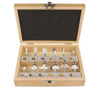 Makita Coffret de fraises à bois D-53556 – 12 pièces, queue 8 mm