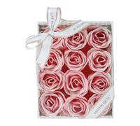 Coffret de 12 roses en feuilles de savon - Rose