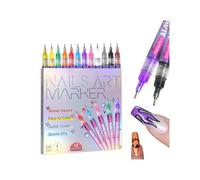 Coffret de 12 stylos nail art, vernis à ongles à séchage rapide, marqueurs pour nail art, marqueurs pour ongles gel (12PCS)