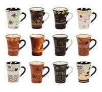 Coffret de 12 tasses à café Collector 8 cl - - Multicolore - Porcelaine Multicolore G