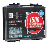 Coffret de 1500 vis autoperceuses THT SCELLIT - tête hexagonale - COF005-THT Noir G