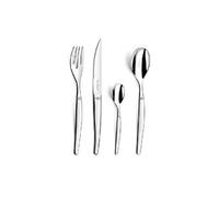 Lou Laguiole - Coffret 16 couverts Jet 5084 - Acier inoxydable 18/0, finition miroir, gris