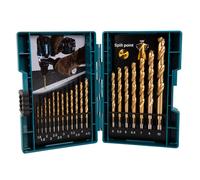 Makita B-67795 Jeu de forets pour le métal 1.5 mm, 2.0 mm, 2.5 mm, 3.0 mm, 3.2 mm, 3.5 mm, 4.0 mm, 4.5 mm, 5.0 mm, 5.5 mm, 6.0 mm