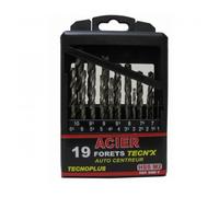 Coffret de 19 forets HSS N°2 TecnX RISS - 3086VB01