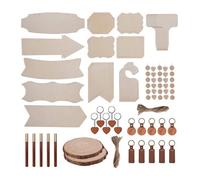 Coffret De 190 Pièces De Matériaux De Gravure Laser En Bois Pour Imprimante 3D