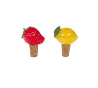 Coffret de 2 bouchons déco fruits Amadeus