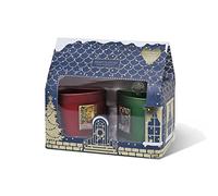 Coffret de 2 bougies ellipse 2 mèches senteurs Sapin de Noël et Noël au coin du feu - Heart & Home