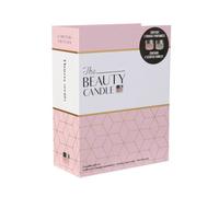 Home Deco Factory BO5374 Bougies Parfumées Beauty Coffret Livre de 2 Assorties Camélia Magnolia Pots de Crème Blanc Rose H23 x 8,5 x 17,6 cm