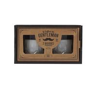 Coffret de 2 Bougies parfumées en Verre Style Whisky, Parfum Ambre