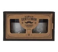 Coffret de 2 bougies parfumées en verre style whisky, parfum ambre - - ALTOBUY Transparent