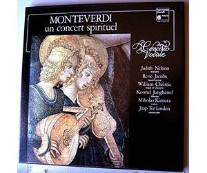 Coffret de 2 Disques Vinyles LP 33 Tours - Harmonia Mundi HM 1032/33 - Concert Spirituel - Monteverdi - Concerto Vocale - Judith Nelson (Soprano) - René Jacobs (Haute-Contre) - William Christie (Orgue & Clavecin) Konrad Junghänel (Théorbe) - Mihoko Kimura (Violon) - Jaap Ter Linden (Violoncelle) - Avec la participation de Brigitte Grenat (Soprano) - Enregistré en juillet 1979.