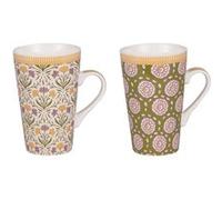 Coffret de 2 mugs Chester 46 cl - Table Passion - Blanc - Porcelaine Blanc G
