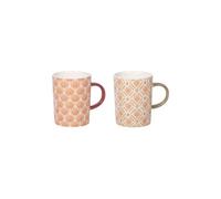 Coffret de 2 mugs Rangoli 25 cl - - Multicolore - Grès