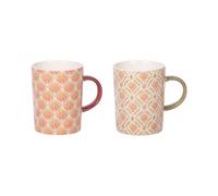 Coffret de 2 mugs Rangoli 25 cl - - Multicolore - Grès