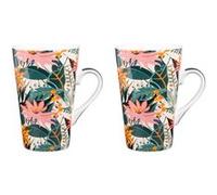 Coffret de 2 mugs Taiana 46 cl - Table Passion - Décoré - Porcelaine G