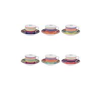 Coffret de 2 petits déjeuners Multico 35 cl (1 modèle aléatoire) - Little Marcel - Multicolore - Porcelaine Multicolore G