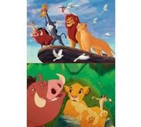 Coffret de 2 puzzles 48 pieces roi lion : simba timon pumba mufasa - puzzle educa disney enfant G