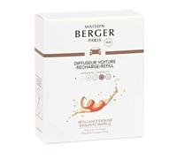 Coffret De 2 Recharges En Céramique Pour Auto Pétillance Exquise Lampe Berger D