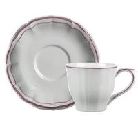 Coffret de 2 Tasses & Soucoupes Café FILET Pivoine