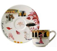 Coffret de 2 Tasses & Soucoupes Café ROUTE DES INDES