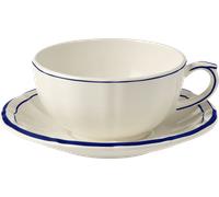 Coffret de 2 Tasses & Soucoupes Déjeuner Filet Cobalt