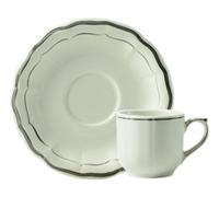 Coffret de 2 Tasses & Soucoupes Déjeuner FILET Taupe