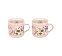 Coffret 2 tisanières porcelaine 40cl Celeste