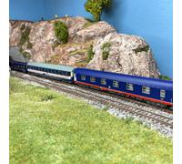 Coffret de 2 voitures lits et 1 wagon porte autos, Sncb, Ep V - ARNOLD HN4406 -