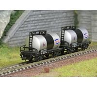 Coffret de 2 wagons-citernes à 2 essieux Total, FS - Arnold HN6746 - N 1/160