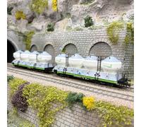 Coffret de 2 wagons-silos type Uacs, cimenterie Českomoravský, ČD, Ep. V - ROCO