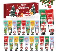 Coffret de 20 Crèmes pour Les Mains de Noël, Coffret Cadeau Femme, Creme pour Les Mains et Pieds Très Secs et Gercés - Creme pour Les Mains pour Femmes Hommes, Cadeau D'anniversaire