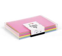 Coffret De 20 Enveloppes + 20 Cartes Eté - Enveloppes Format C6 (11,4x16,2cm) - Cartes Format 11x15,5cm - Correspondance Pollen - Thème Eté - 4 Couleurs
