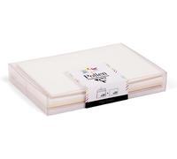 Coffret De 20 Enveloppes + 20 Cartes Mariage - Enveloppes Format C6 (11,4x16,2cm) - Cartes Format 11x15,5cm - Correspondance Pollen - Thème Mariage - 4 Couleurs