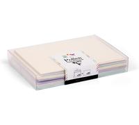 Coffret De 20 Enveloppes + 20 Cartes Naissance - Enveloppes Format C6 (11,4x16,2cm) - Cartes Format 11x15,5cm - Correspondance Pollen - Thème Naissance - 4 Couleurs
