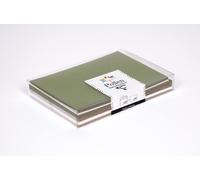 Coffret De 20 Enveloppes + 20 Cartes Noël Nature - Enveloppes Format C6 (11,4x16,2cm) - Cartes Format 11x15,5cm - Correspondance Pollen - Thème Noël Nature - 4 Couleurs