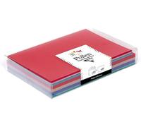 Coffret De 20 Enveloppes + 20 Cartes Noël Traditionnel - Enveloppes Format C6 (11,4x16,2cm) - Cartes Format 11x15,5cm - Correspondance Pollen - Noël Traditionnel - 4 Couleurs