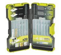 Coffret de 20 lames scie sauteuse RYOBI One+ panachées bois et métal 75-100mm RAK20JB