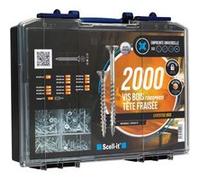 Coffret de 2000 vis à bois TCQ SCELLIT - tête fraisée - COF020-TS Bois G