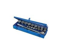 Silverline - Coffret clés et douilles métriques 3/4", 21 pcs (633663), Argent