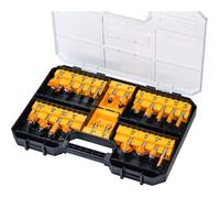 DEWALT DT90017-QZ Jeu de fraises de 22 pieces en coffret tige de 8 mm