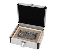 Coffret de 22 lentilles d'essai ophtalmiques avec étui de rangement en aluminium pour une protection optimale - Outils professionnels pour les tests de la vue en optométrie