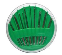 Coffret de 24 aiguilles pour couture, tapisserie, tissage, réparation de vêtements, couture à la main et travaux manuels, projets de textile, acier inoxydable, vert 242