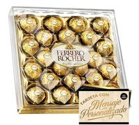 Coffret de 24 Chocolats Ferrero Rocher 300 g + Carte Personnalisée Cía&Co · Édition Spéciale Cadeau · Pralinés Gourmets au Chocolat et aux Noisettes · Un Geste Élégant pour Émouvoir et Surprendre
