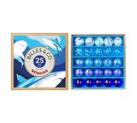 Coffret de 25 billes Requin Billes & Co