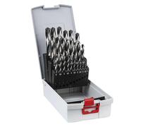 Coffret de 25 Forets BOSCH PRO hélicoïdaux HSS PointTeQ ProBox (2608577352)